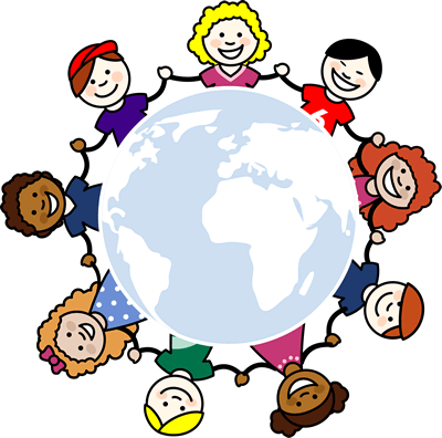 手拉手的小朋友